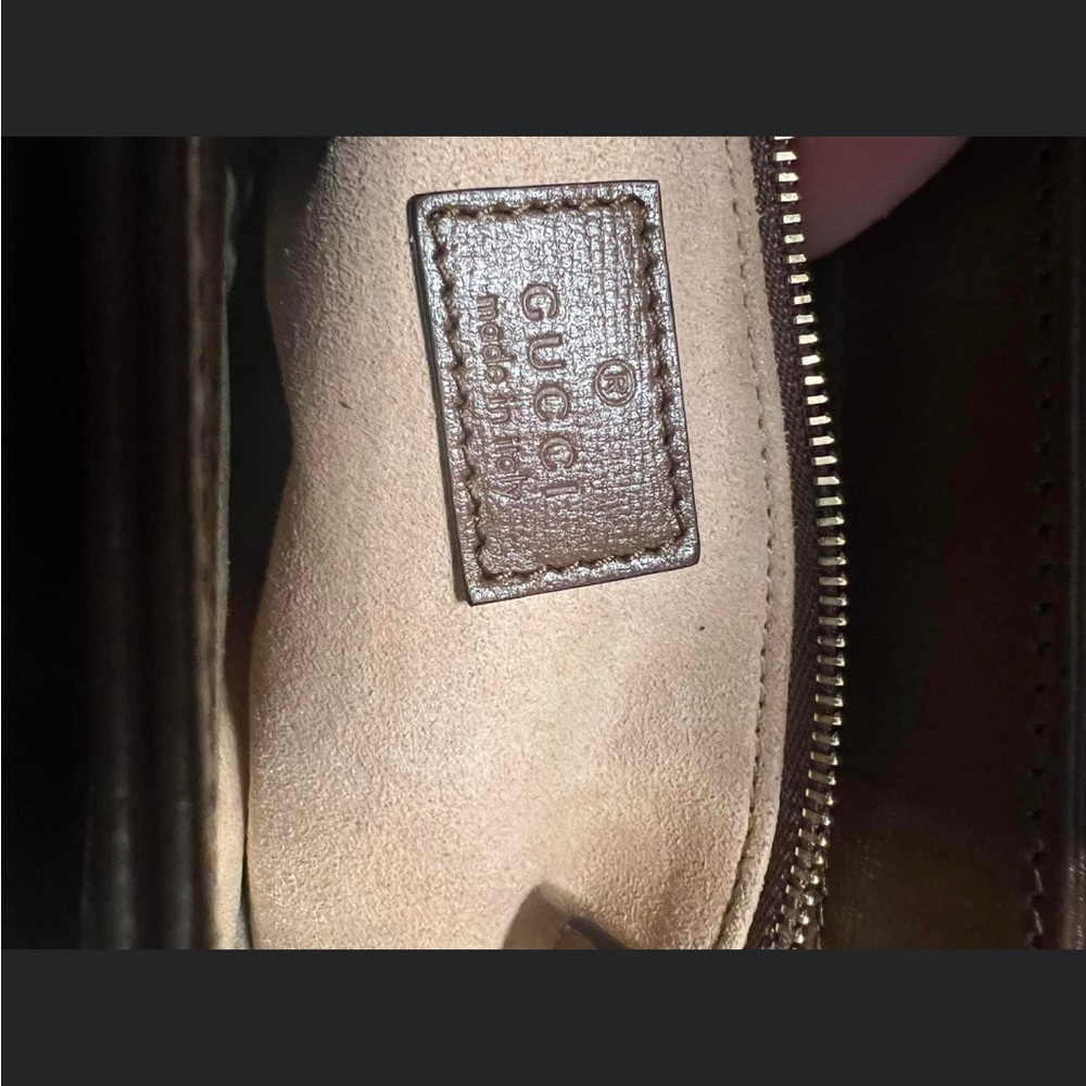 GUCCI
GG Supreme Monogram Horsebit 1955 Shoulder Bag Beige Brown Sugar - Picture 7 of 7